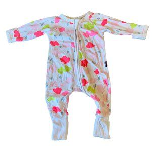 BONDS Wondersuit 0-3 months 000 Zippy Onesie Neon Pink Floral Baby Infant